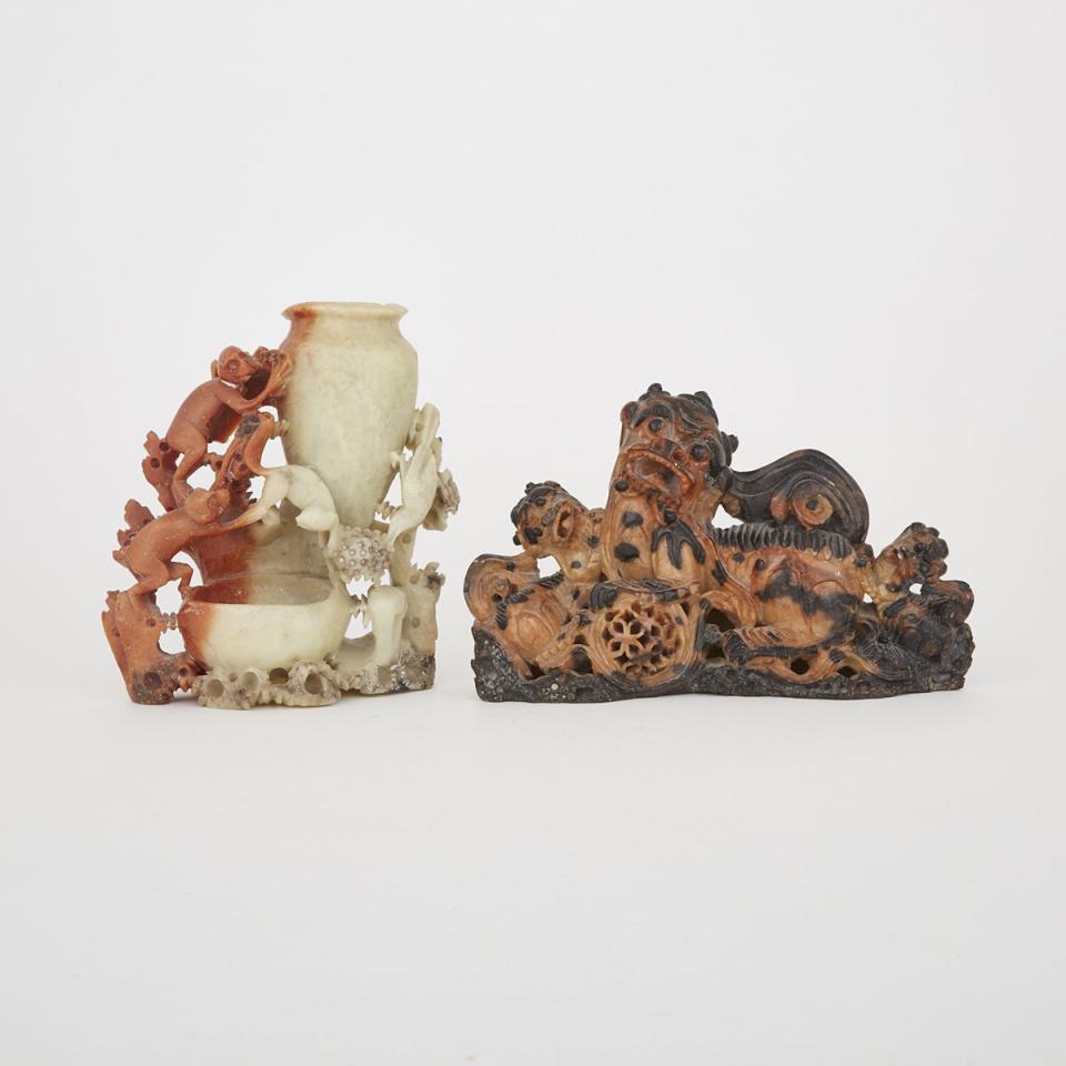 Two Soapstone Carvings 