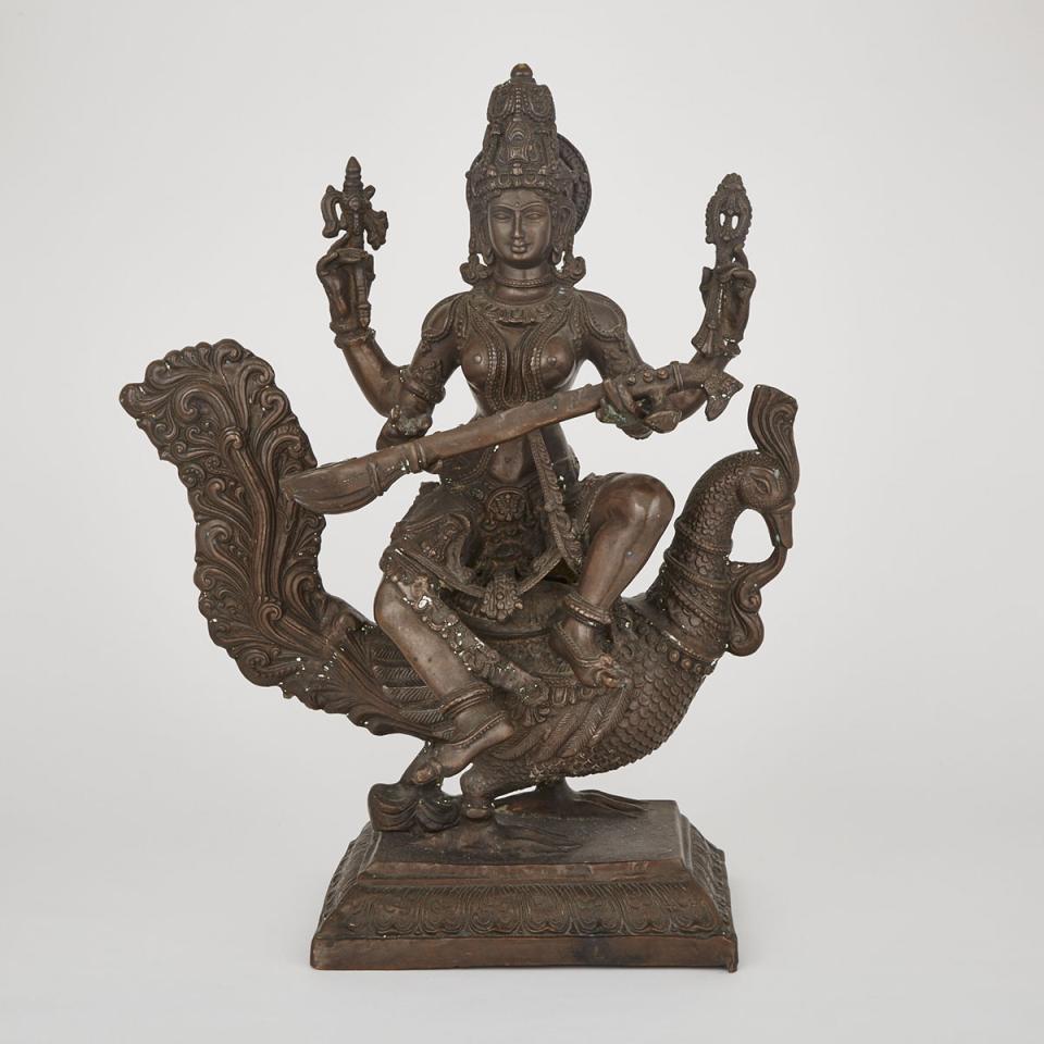 A Bronze Figure of Saraswati, India