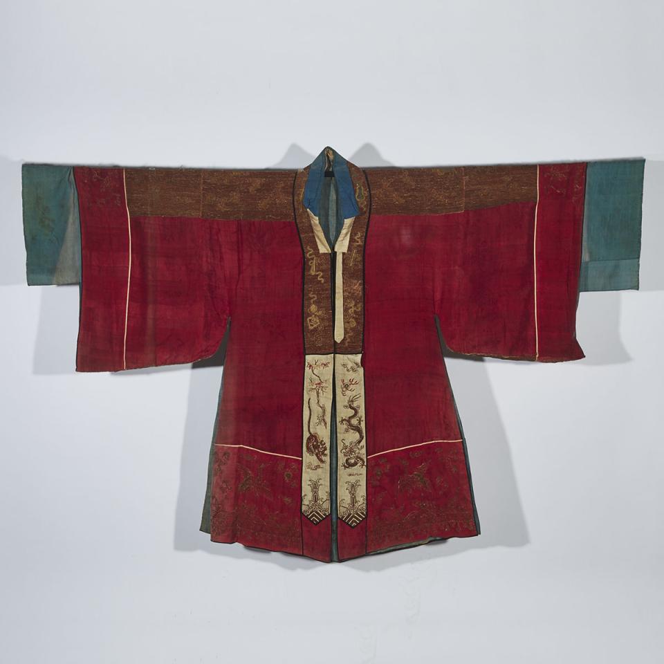 A Daoist Immortals Silk Robe, 19th Century