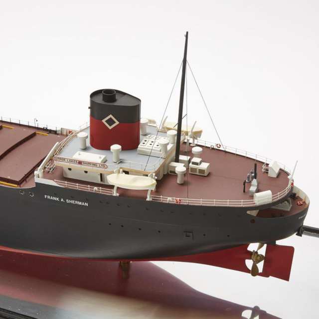 Large Scale Model of The Upper Lakes Shipping Co. Laker ‘Frank A. Sherman’, c.1960