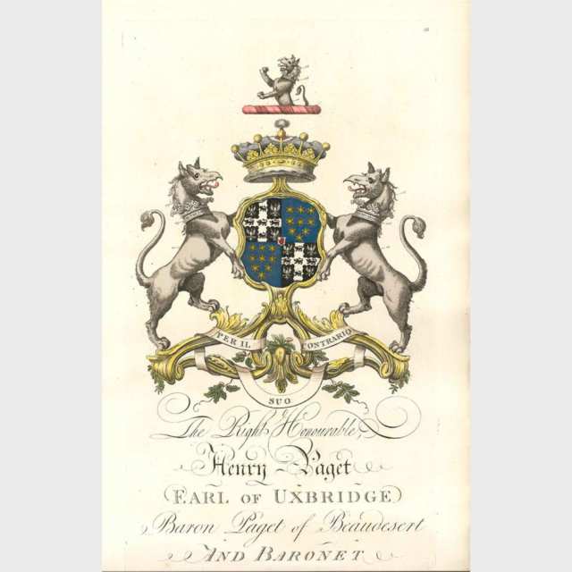 Heraldry: Set of Four Coats of Arms, c.1770