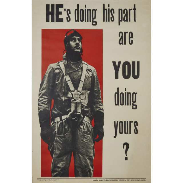 Four Canadian WWII Propaganda Posters, c.1943