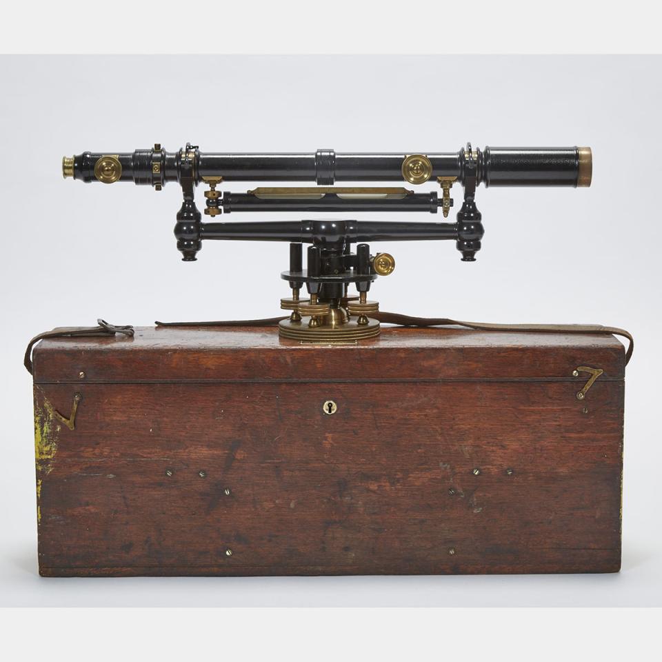 Nova Scotia Government Surveyor’s ‘Y’ Level, W. & L.E. Gurley Engineering Instruments, Troy, N.Y., c.1890