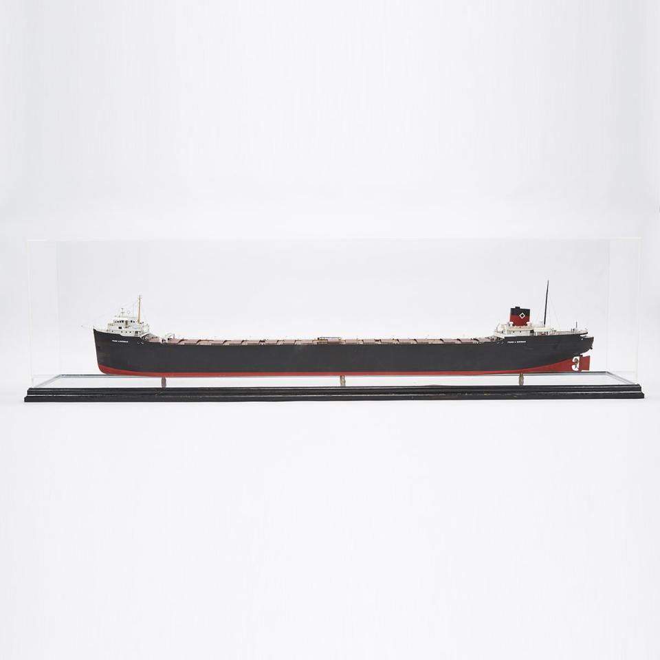 Large Scale Model of The Upper Lakes Shipping Co. Laker ‘Frank A. Sherman’, c.1960