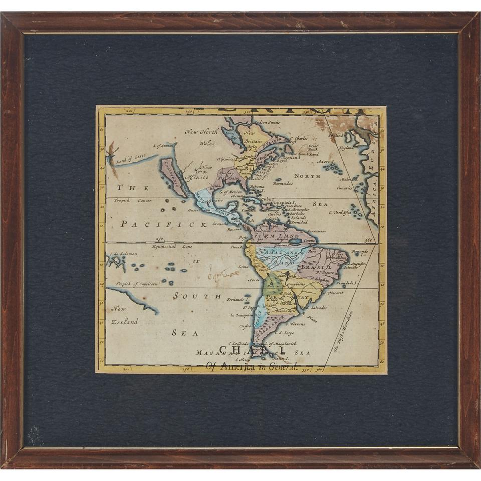 Three Maps of the Americas, 17th and 18th centuries