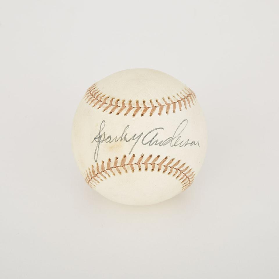 George Lee ‘Sparky’ Anderson (1934-2010) Autographed Baseball