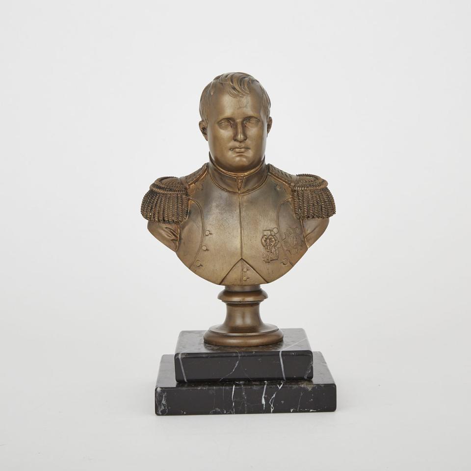 French Bronze Desktop Bust of Napoleon, early 20th century