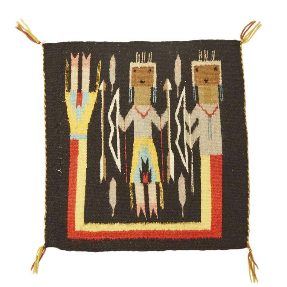 Yei Navajo Mat, 20th century