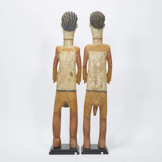 Pair of Tsogho / Vuvi Male and Female Figures, Gabon, West Africa