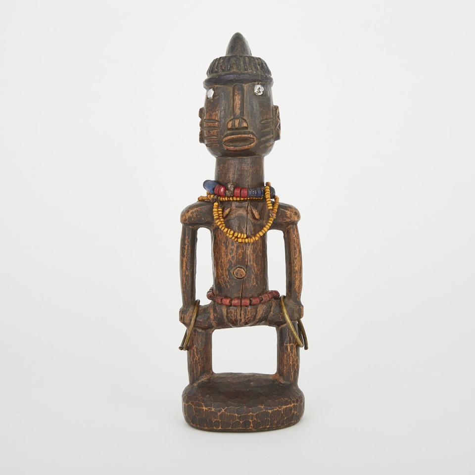 Unidentified Female Figure, possibly Kongo, Teke or Yaka, Central Africa