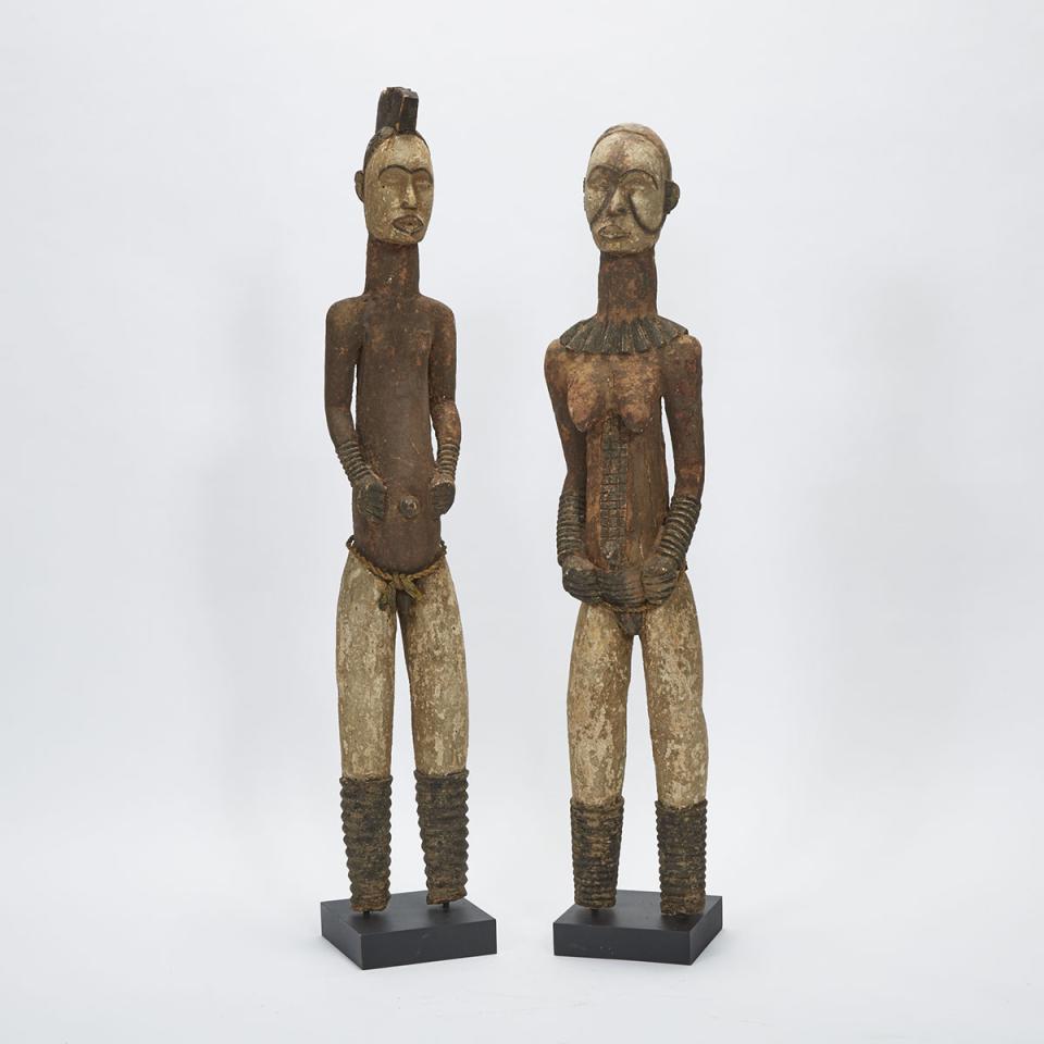 Igbo Male and Female Statues, West Africa