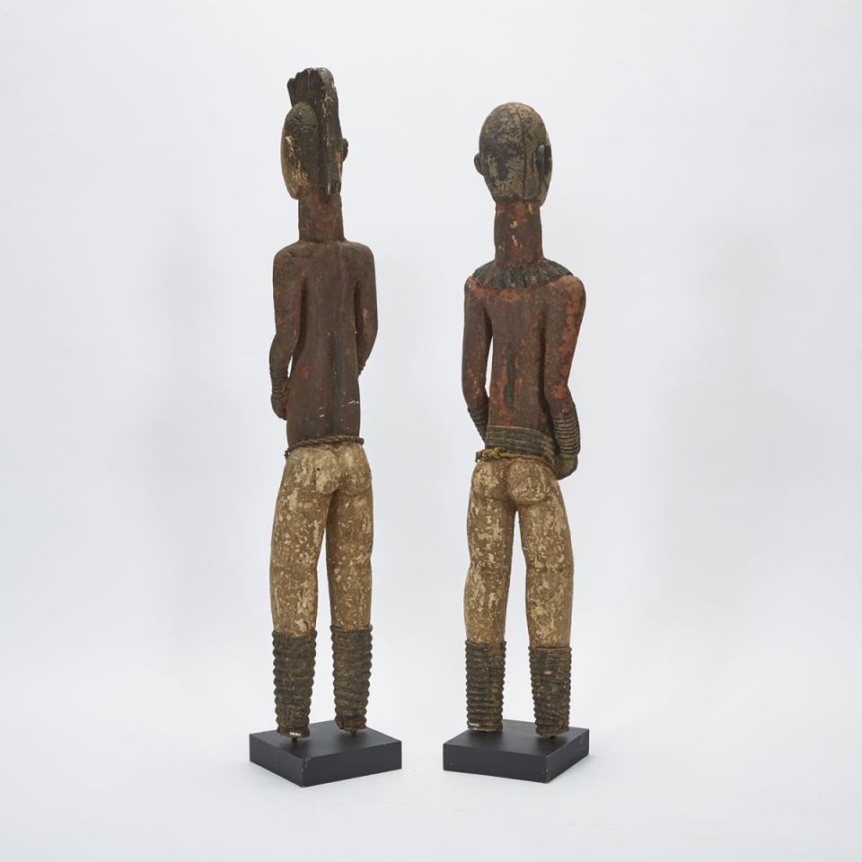 Igbo Male and Female Statues, West Africa
