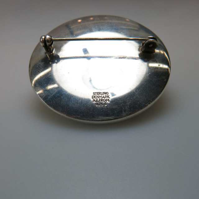 N.E.From Danish Sterling Silver Circular Brooch