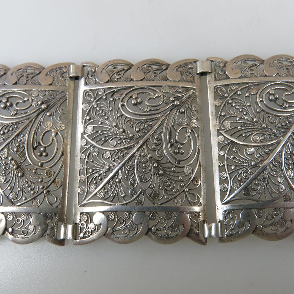 835 Grade Silver Filigree Bracelet