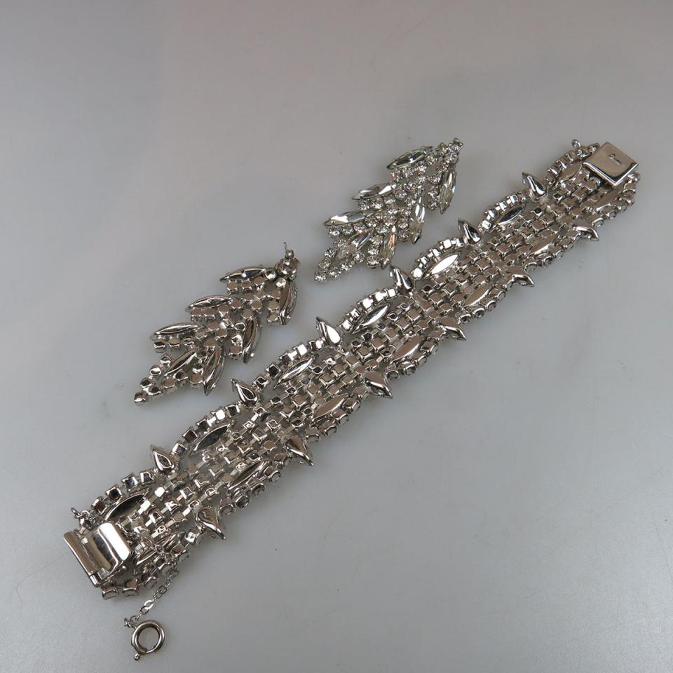 Sherman silver tone metal bracelet