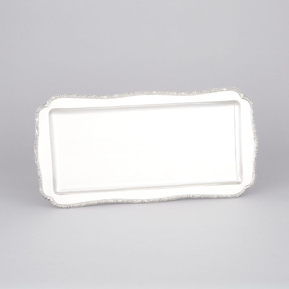 Austro-Hungarian Silver Rectangular Tray, Pest, early 20th century