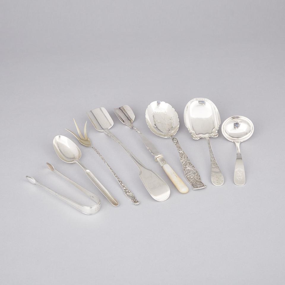 Group of English and North American Silver Flatware, 19th/early 20th century