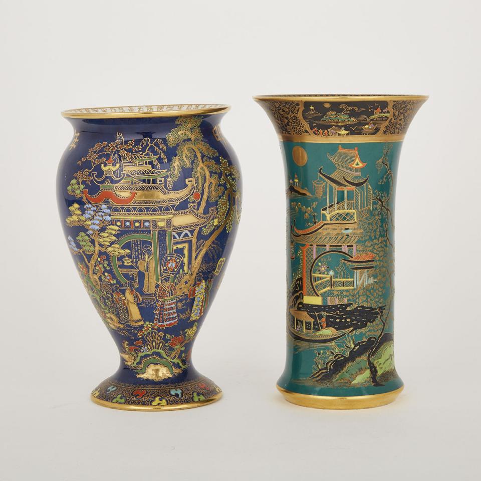 Two Carlton Ware Vases, 20th century