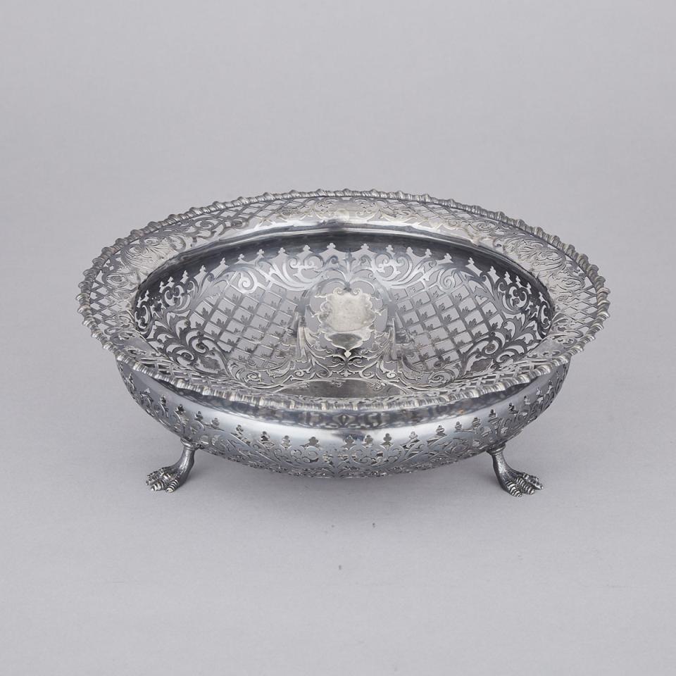 Canadian Silver Pierced Bowl, Henry Birks & Sons, Montreal, Que., c.1904-24