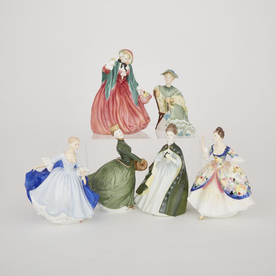 Six Royal Doulton Figures, 20th century 
