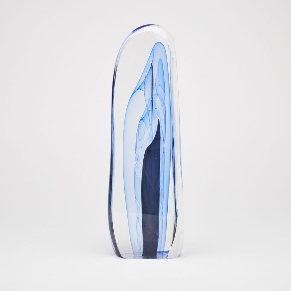 Edward Nesteruk (American, b.1941), Veiled Glass Sculpture, 1985