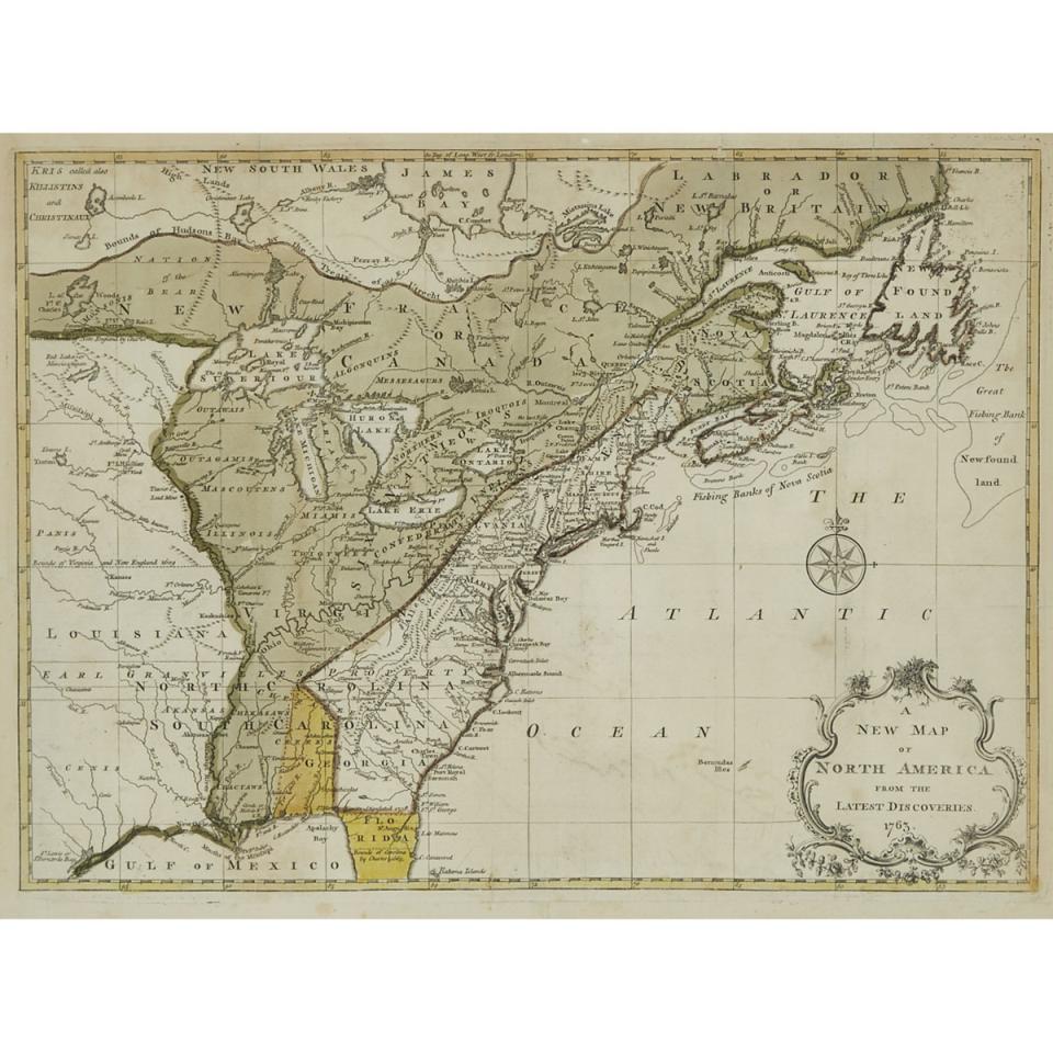 A New Map of North America From The Latest Discoveries, 1763
