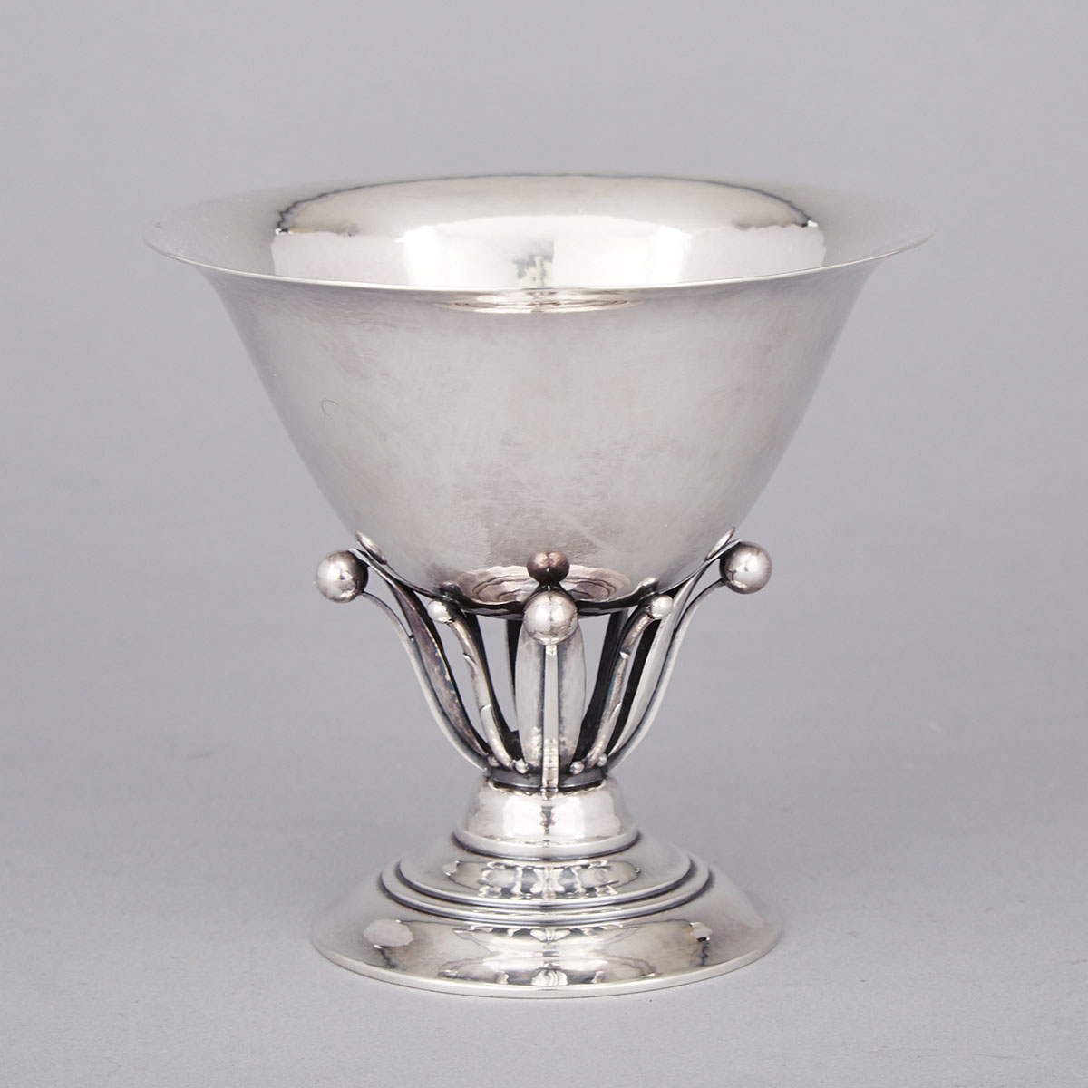 Danish Silver Footed Bowl, #17A, Johan Rohde for Georg Jensen, Copenhagen, post-1945
