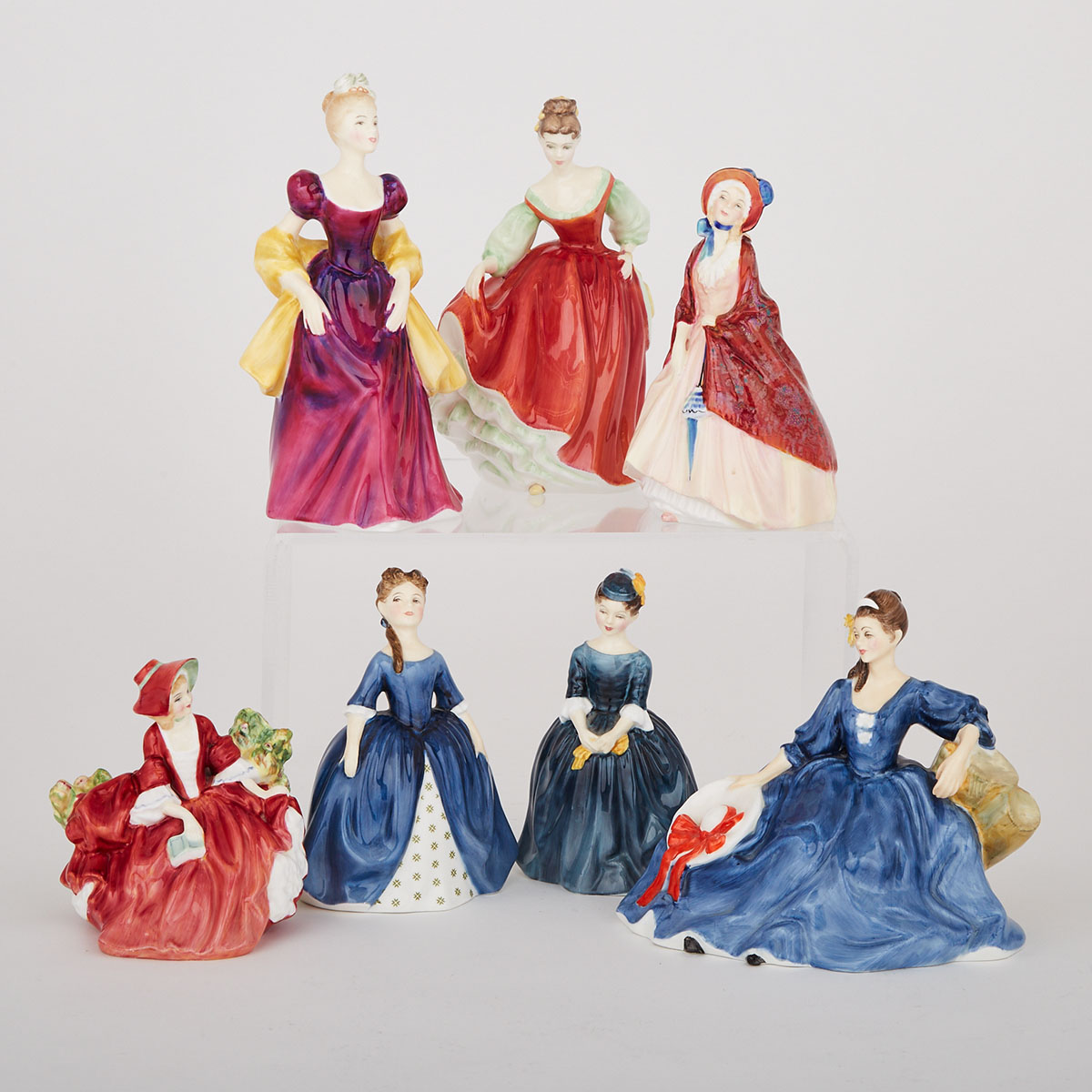 Seven Royal Doulton Figures, 20th century