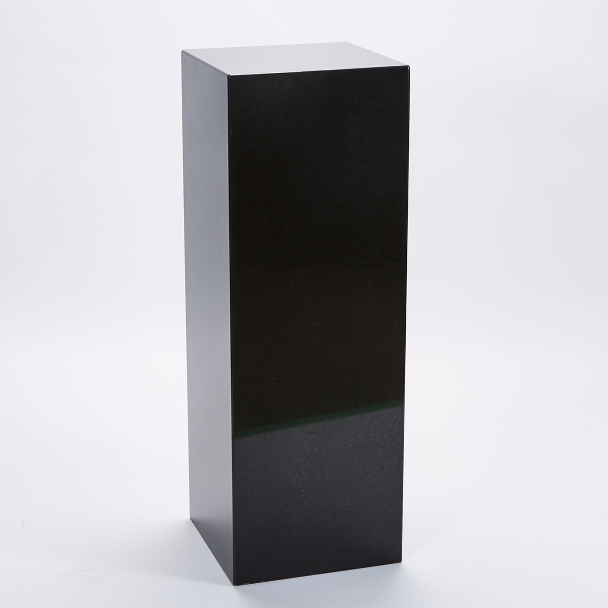 Contemporary Polished  Black Granite Pedestal, late 20th century