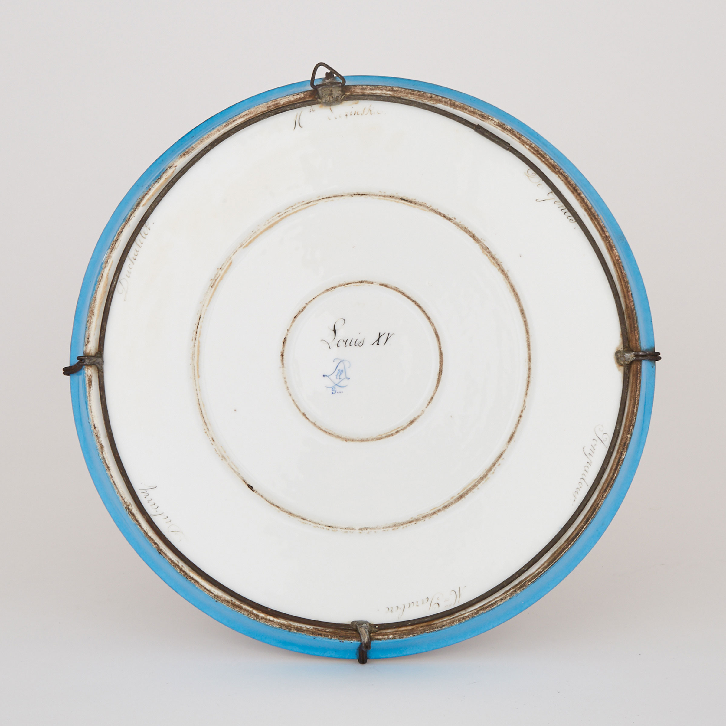 ‘Sèvres’ Bleu Céleste Ground Circular Tray, late 19th century