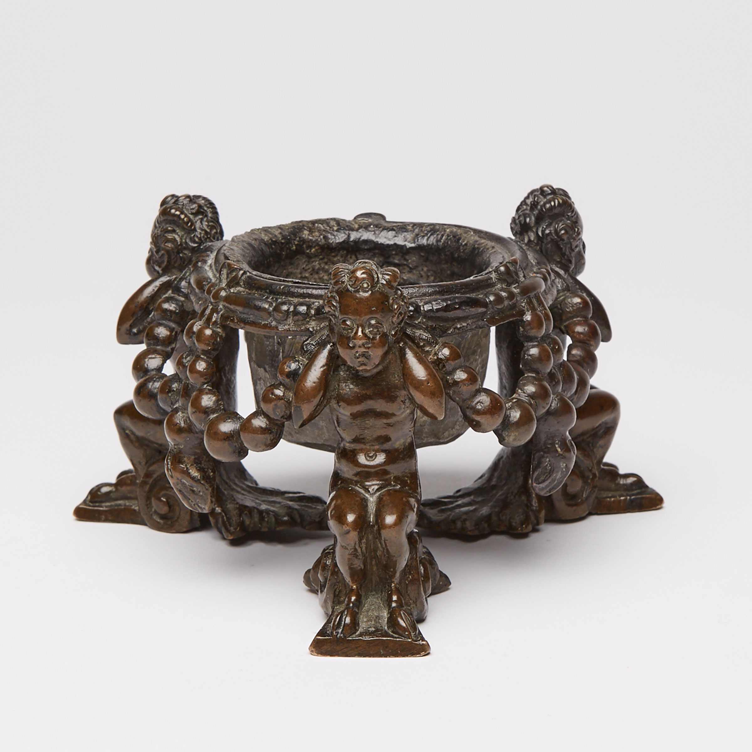North Italian Bronze Ink Stand Attributed to the Workshop of Giuseppe de Levis, Verona, late 16th century