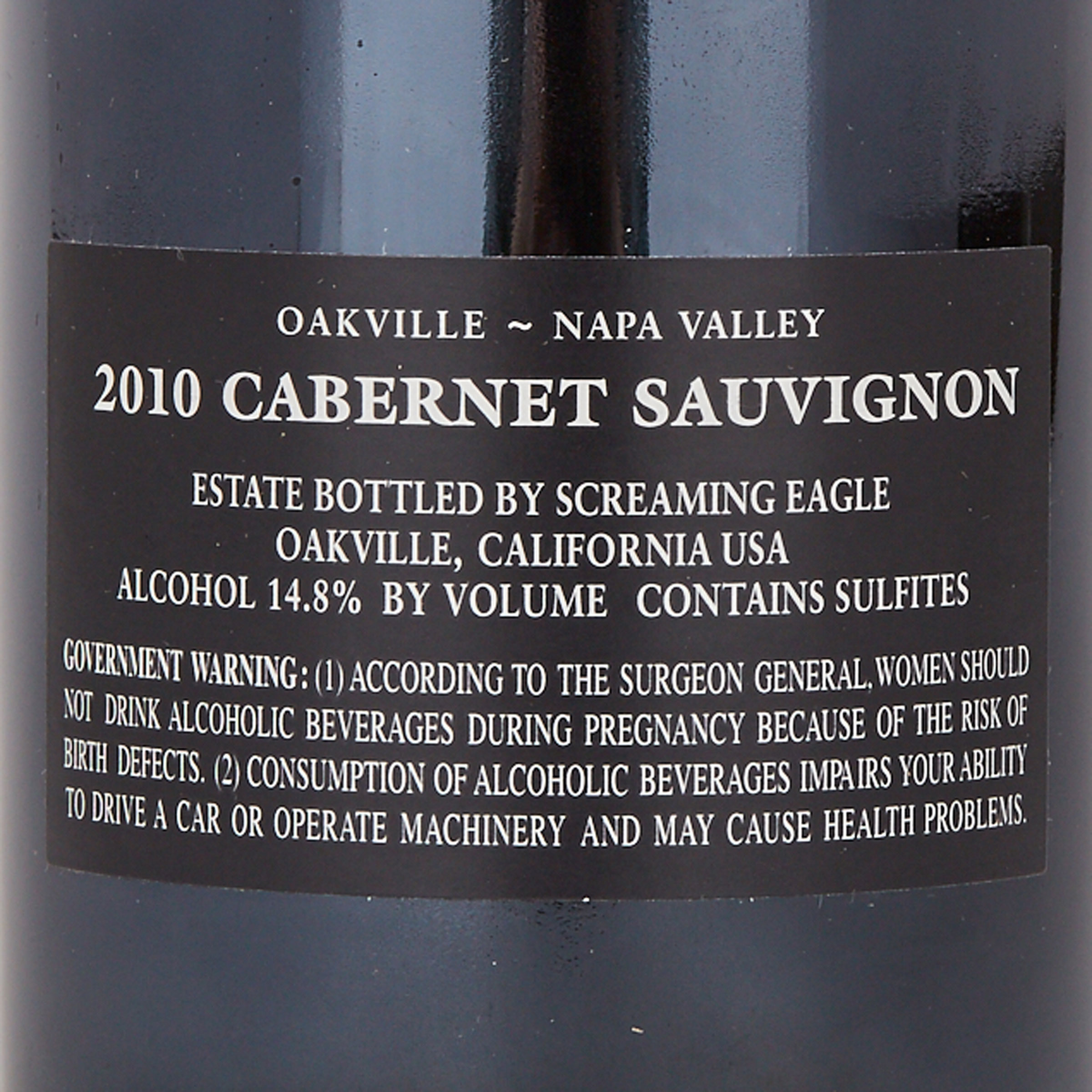 SCREAMING EAGLE CABERNET SAUVIGNON 2010 (1) 100 WA