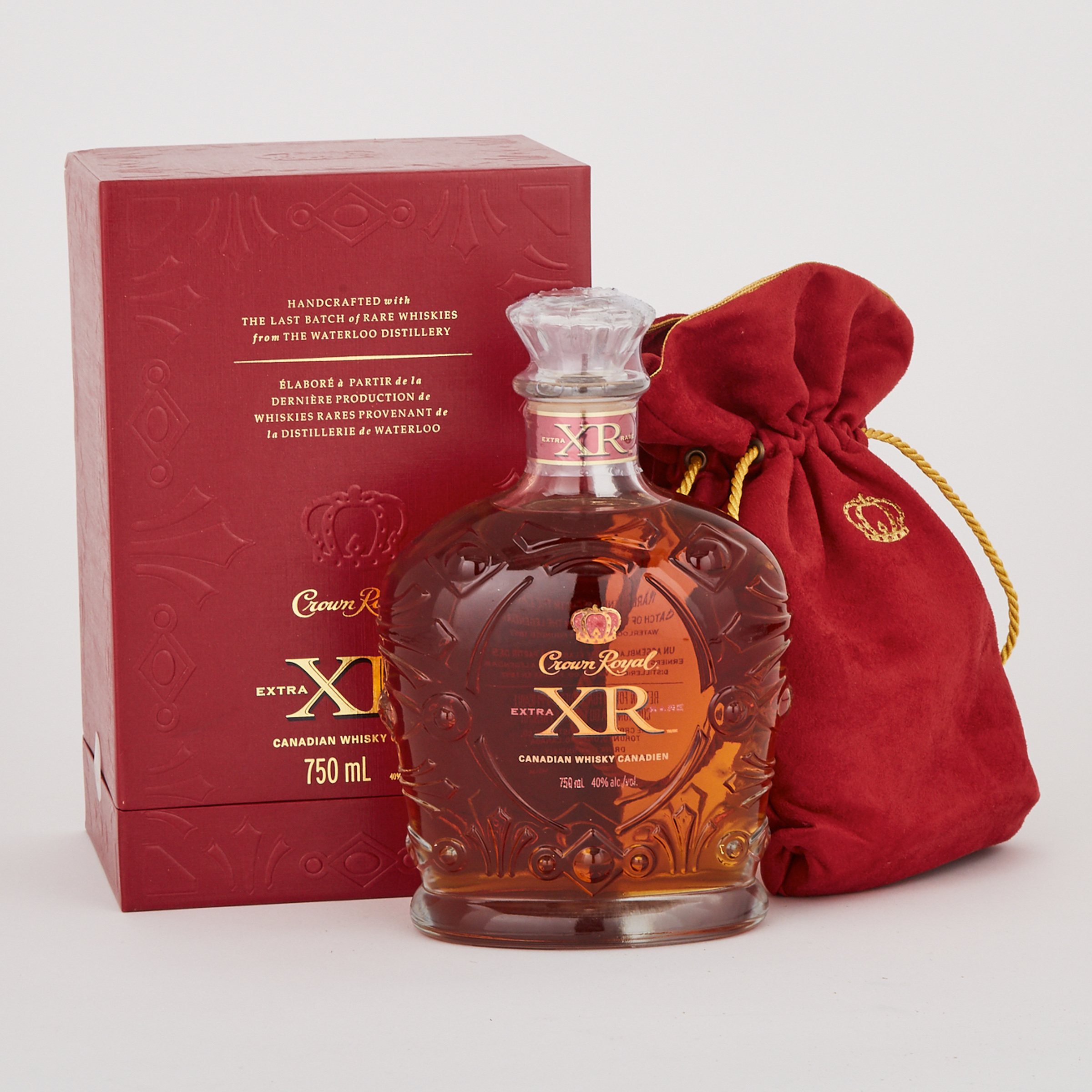 CROWN ROYAL XR EXTRA RARE CANADIAN WHISKY (ONE 750 ML)