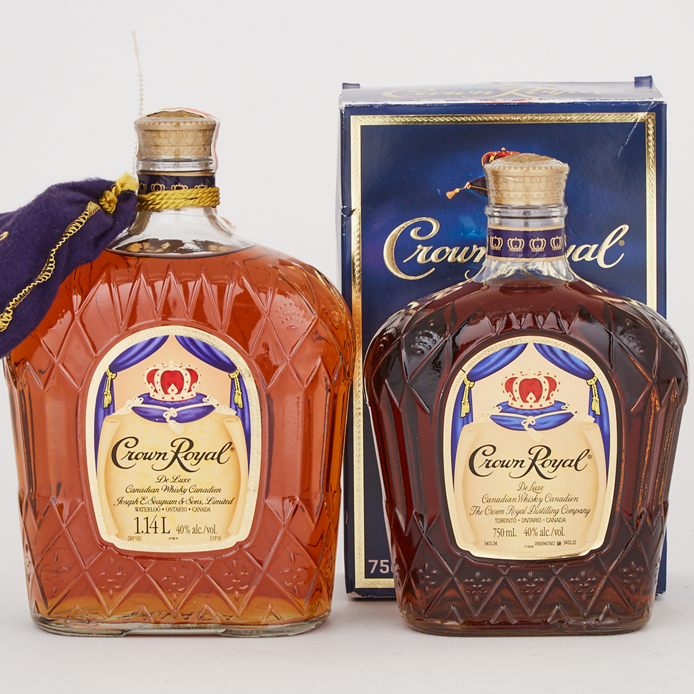 CROWN ROYAL DELUXE CANADIAN WHISKEY (ONE 750 ML)
CROWN ROYAL DELUXE CANADIAN WHISKEY (ONE 1140 ML)