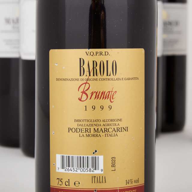 FRANCO M. MARTINETTI BAROLO MARASCO 1999 (11)
PODERI MARCARINI BAROLO BRUNATE 1999 (2)