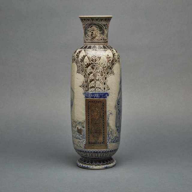 Martin Brothers Stoneware Vase, 1875