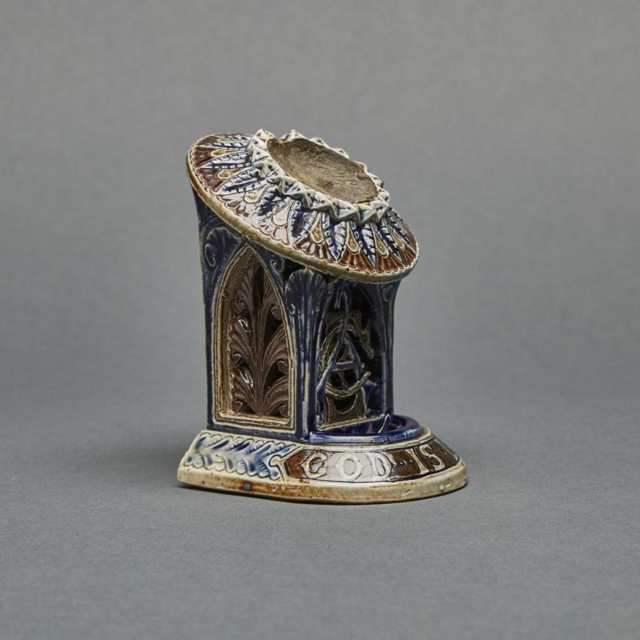 Martin Brothers Stoneware Watch Stand, Walter Edward Willy, 1876