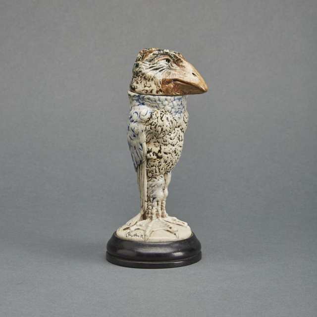 Martin Brothers Stoneware Bird Tobacco Jar, 1901/03 