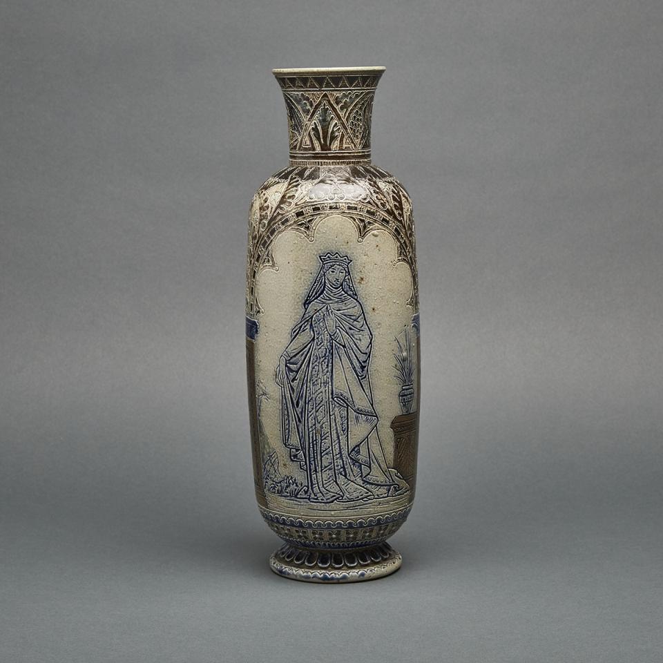 Martin Brothers Stoneware Vase, 1875