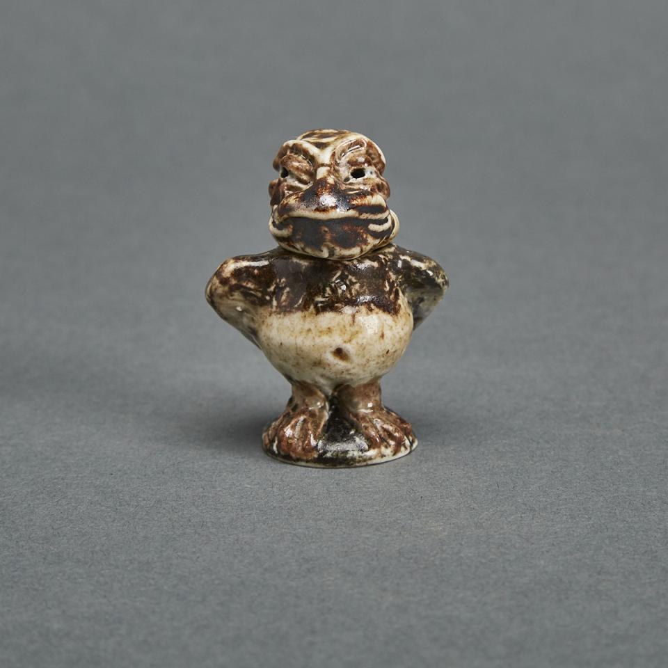 Martin Brothers Stoneware Miniature Bird Jar, 1896