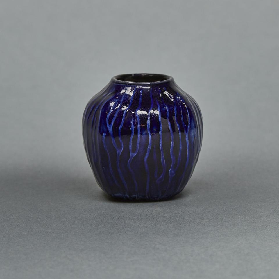 Martin Brothers Stoneware Miniature Gourd Vase, 1913