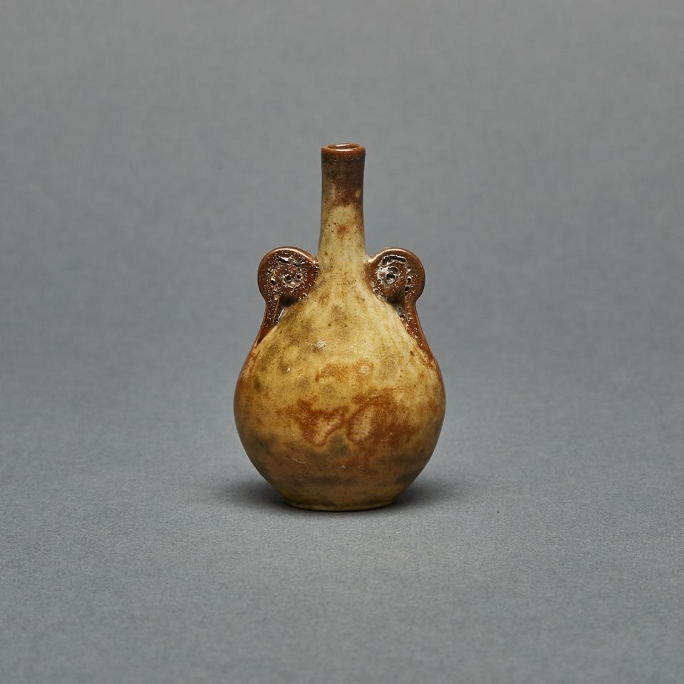 Martin Brothers Stoneware Miniature Two-Handled Vase, 1905