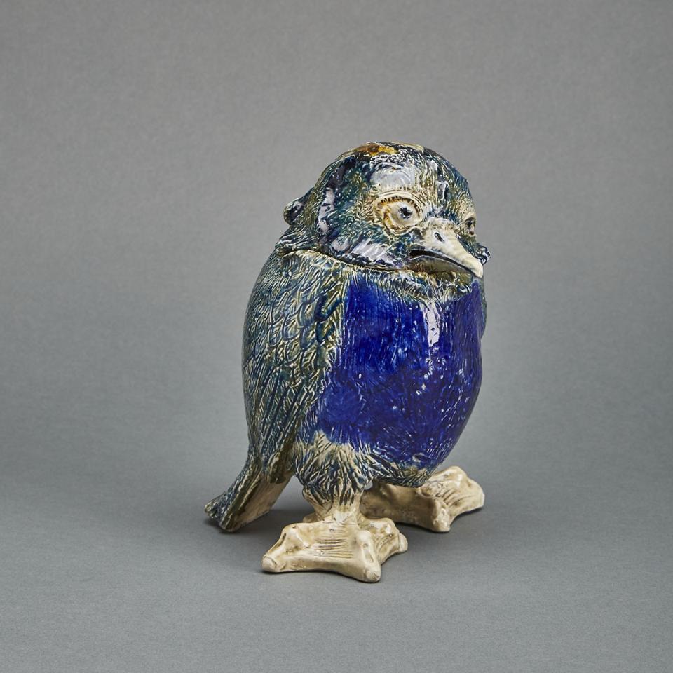 Martin Brothers Stoneware Bird Tobacco Jar, 1880