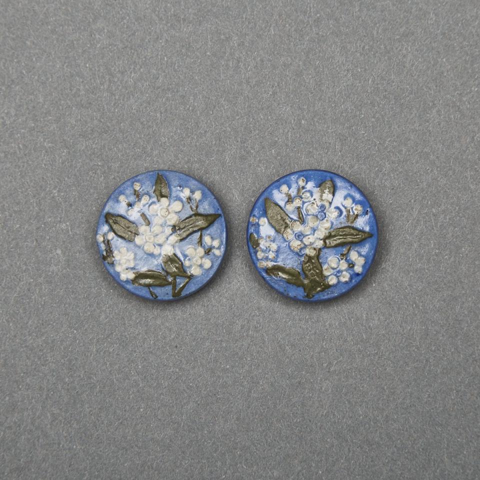 Two Martin Brothers Stoneware Buttons, c.1900