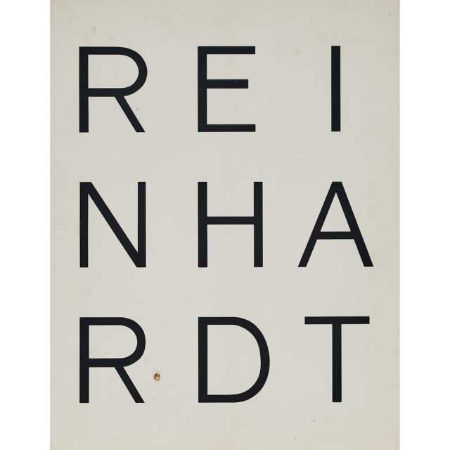 AD REINHARDT (1913-1967)