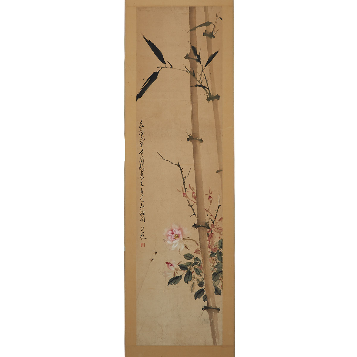 Ou Shaoyan 歐少儼, Bamboo and Flowers