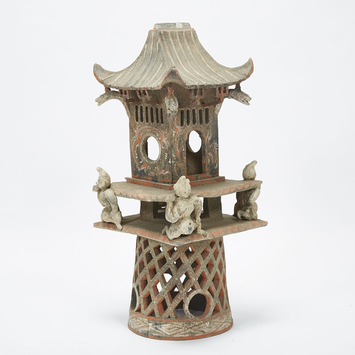 A Large Han-Style Pottery Tower