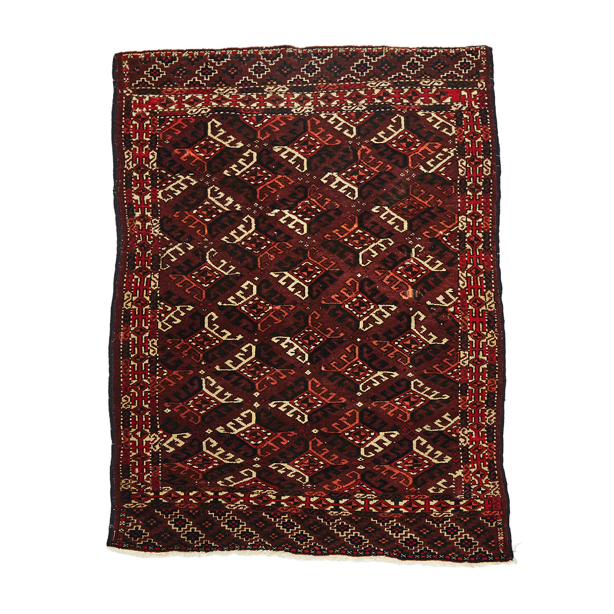 Yomud Small Rug, Central Asia, early 20th century