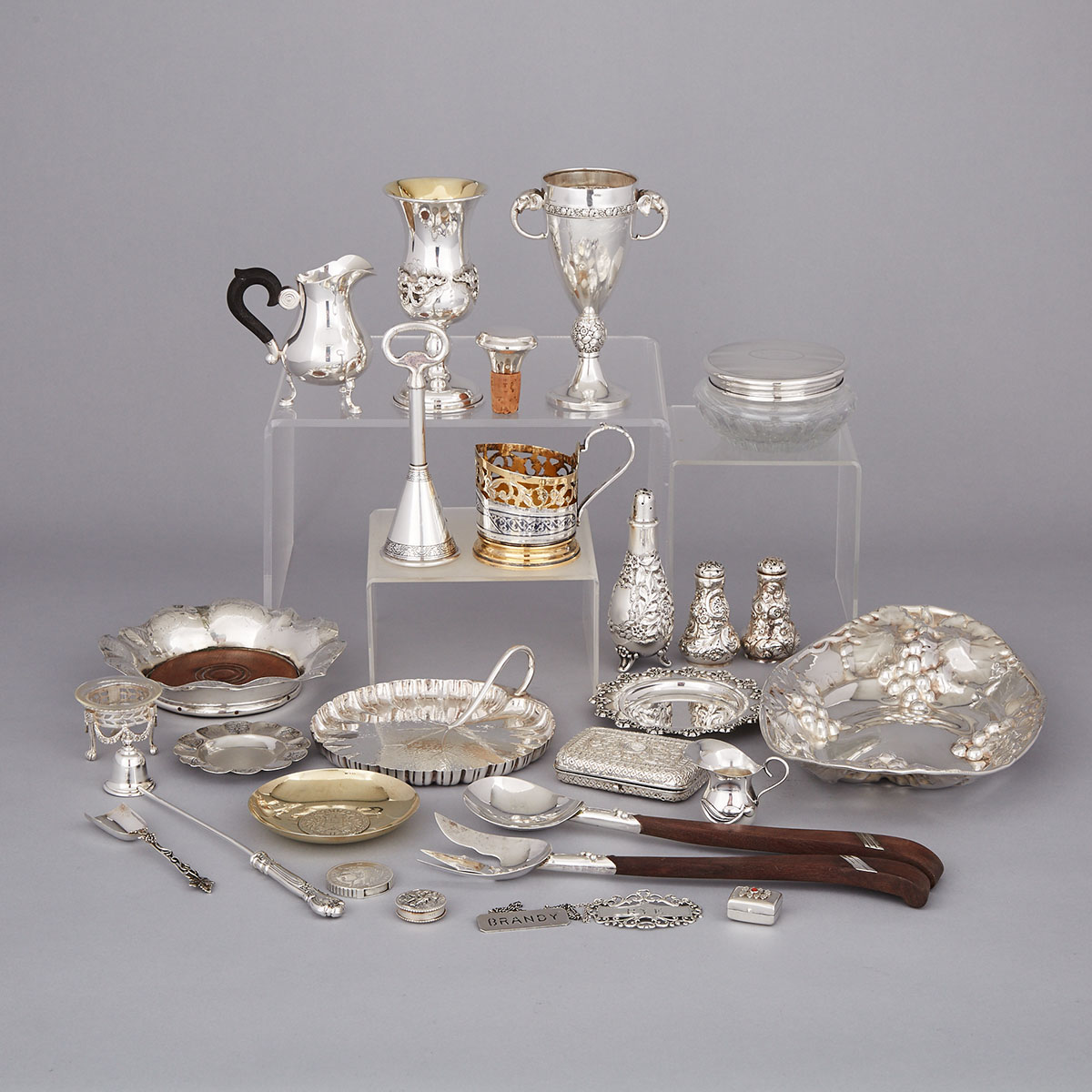Group of North American, Continental, Russian and Eastern Silver, late 19th/20th century