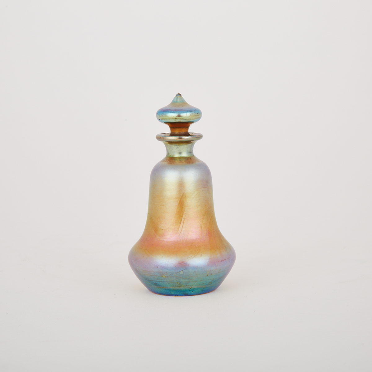 Steuben ‘Aurene’ Iridescent Glass Perfume Bottle, early 20th century